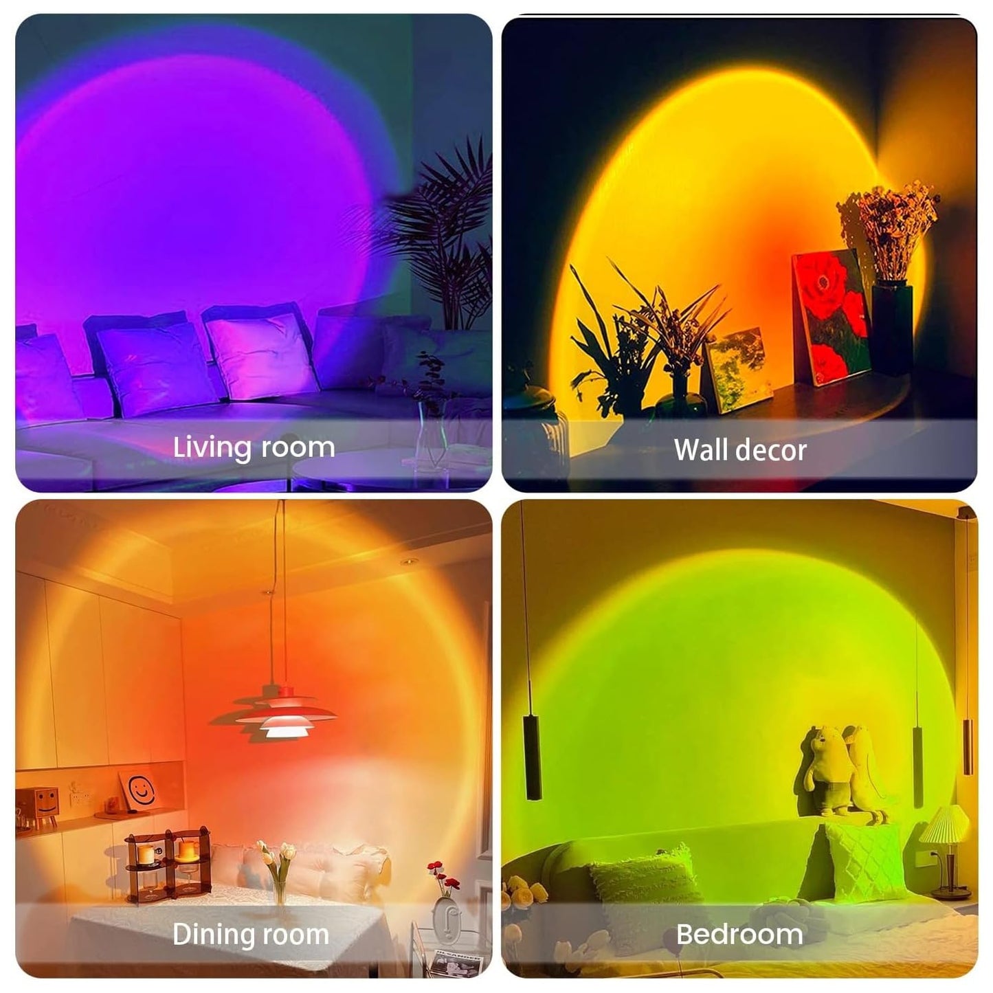 TANSICO Sunset LED Lamp with 16 Colors & Remote