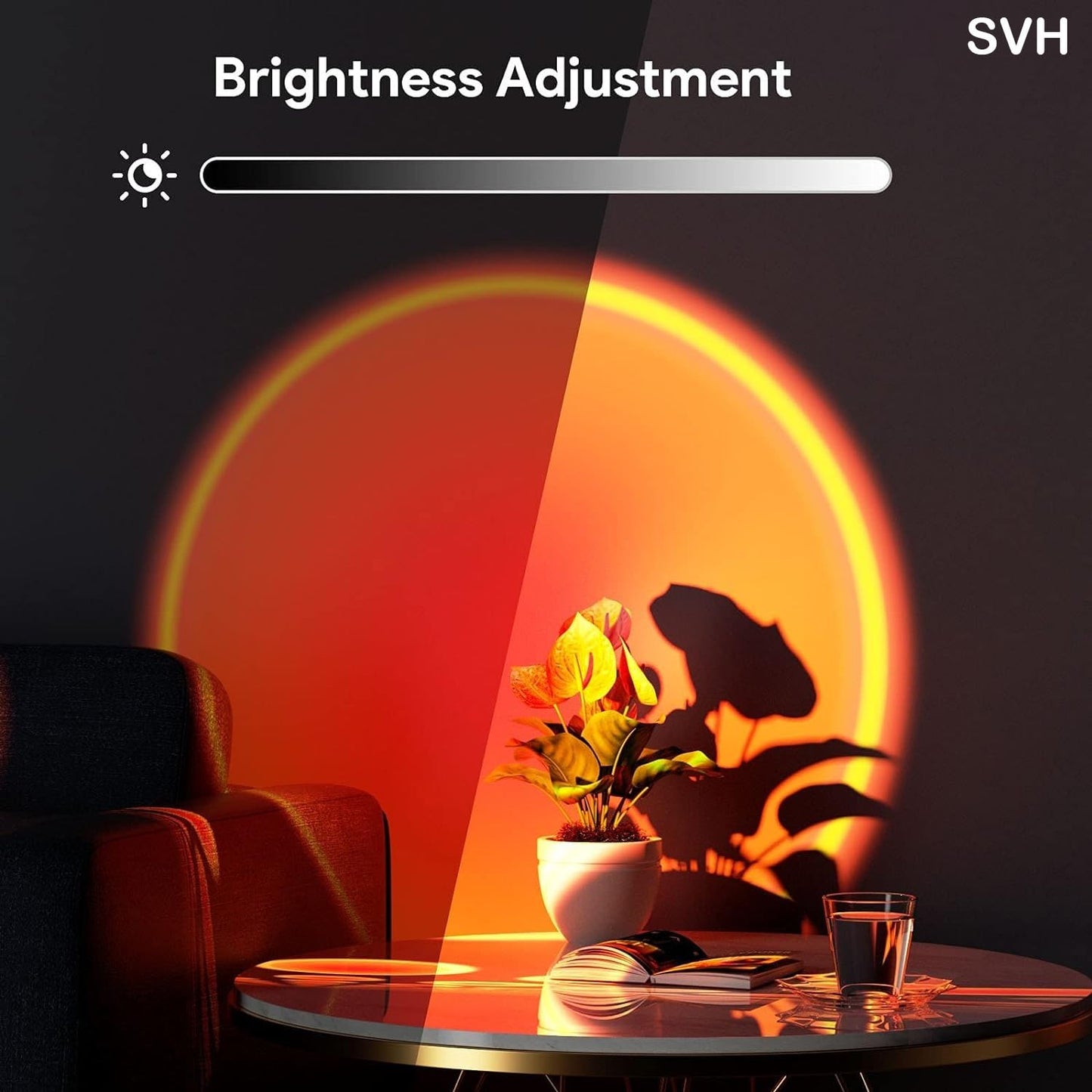 TANSICO Sunset LED Lamp with 16 Colors & Remote