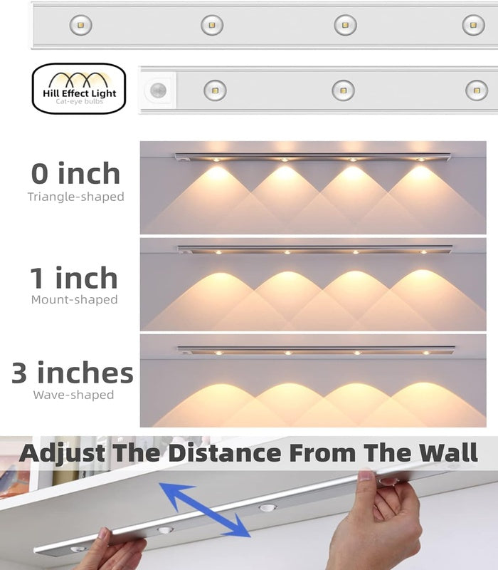 TANSICO 40CM Motion Sensor LED Cabinet Light - 3 modes
