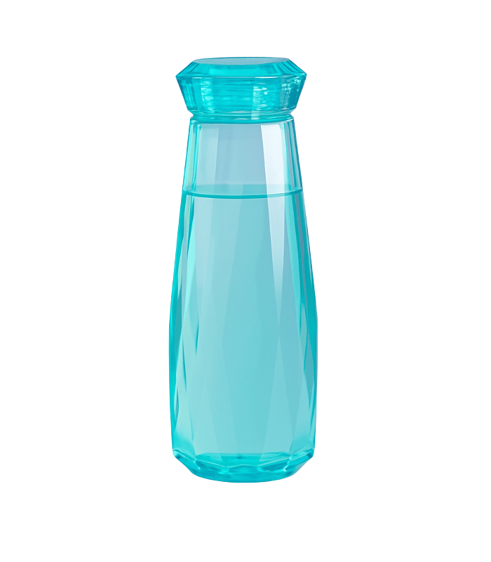 TANSICO DIAMOND GLASS BOTTLE