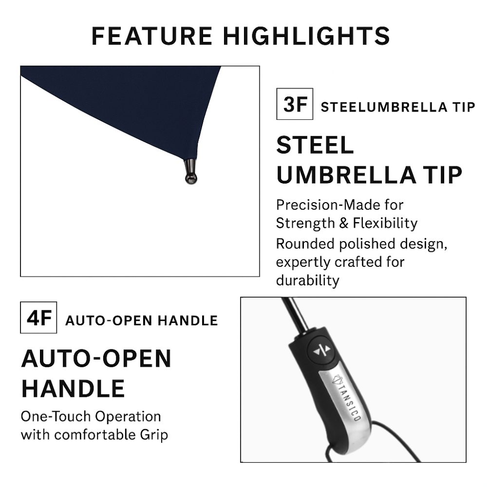 TANSICO Automatic Umbrella for Men & Women