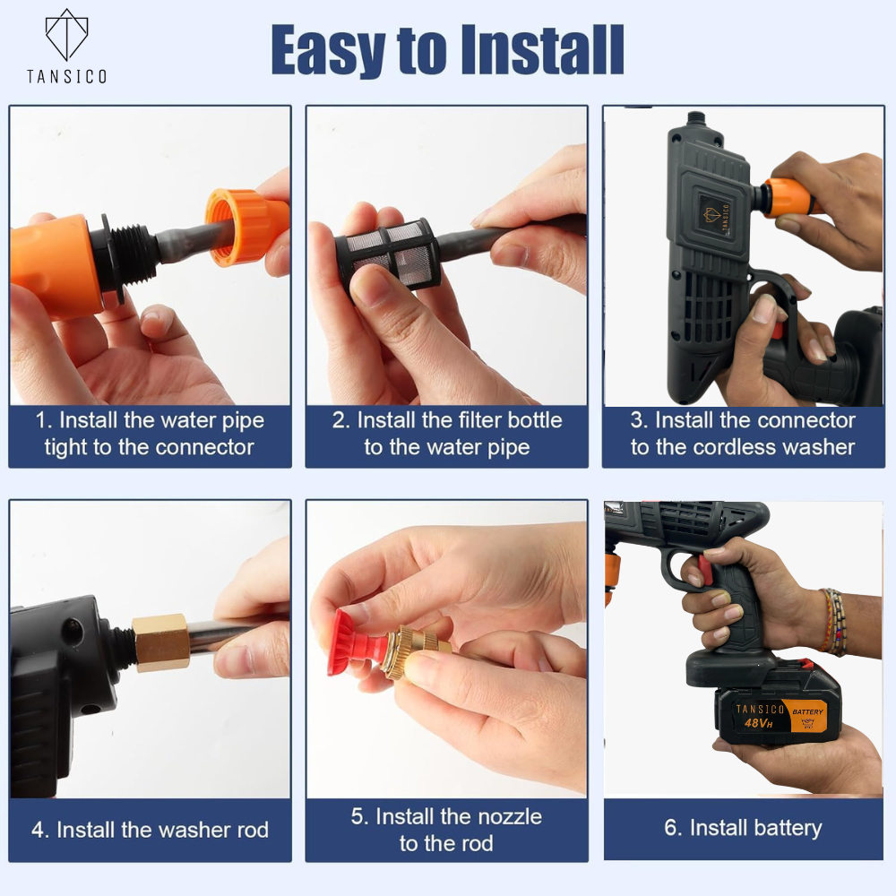 Tansico Washing Gun DOUBLE BATTERY