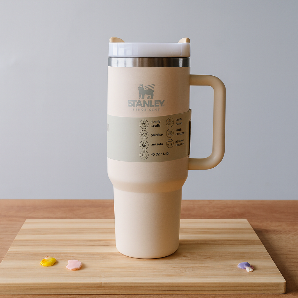 TANSICO 1.18L Stainless Steel Tumbler - Cream