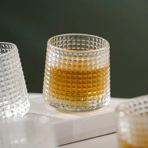 TANSICO Rotating Whiskey Glass Set – 150ml (Set of 6)