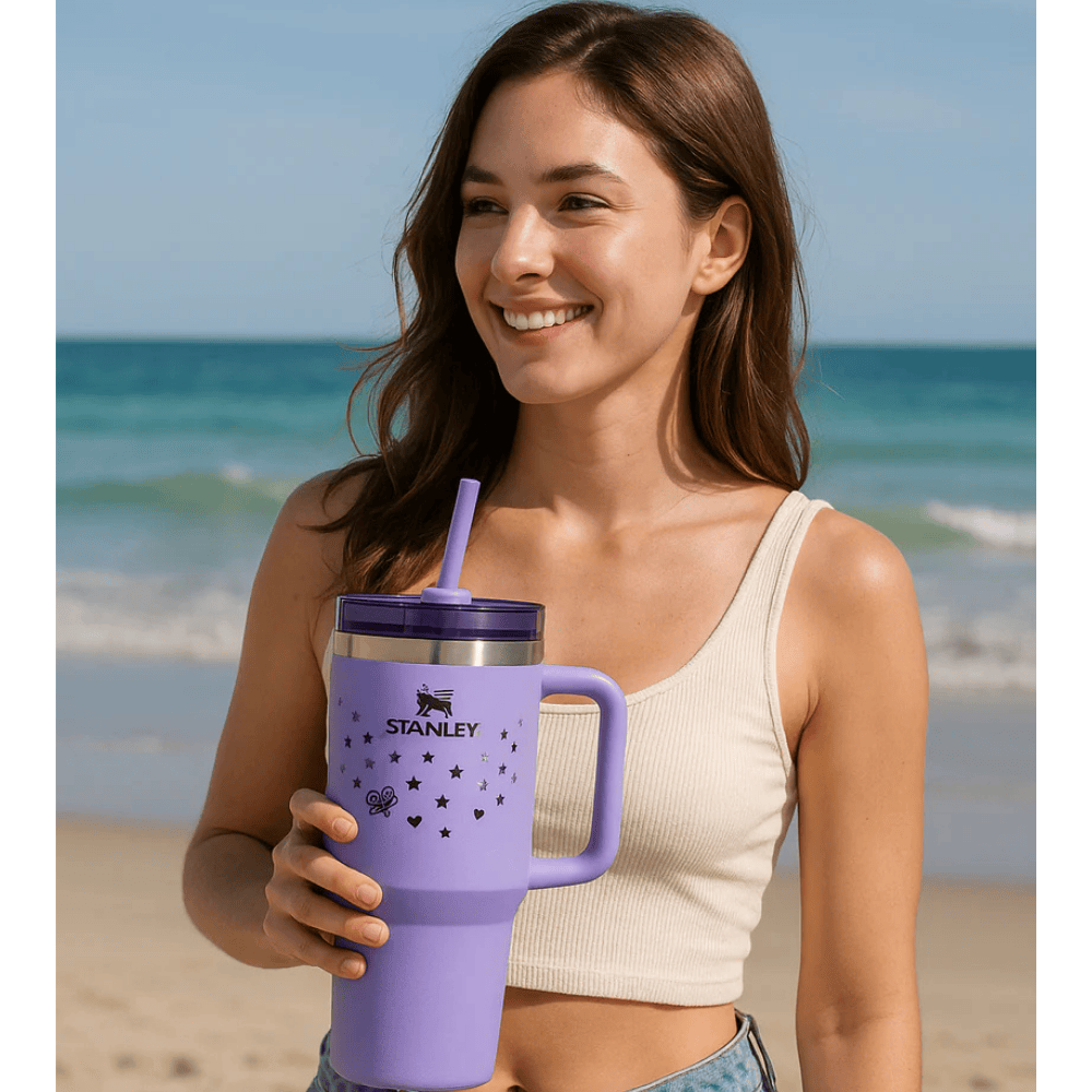 TANSICO 1.18LQueen Tumbler – Lavender Insulated Stainless Steel Cup