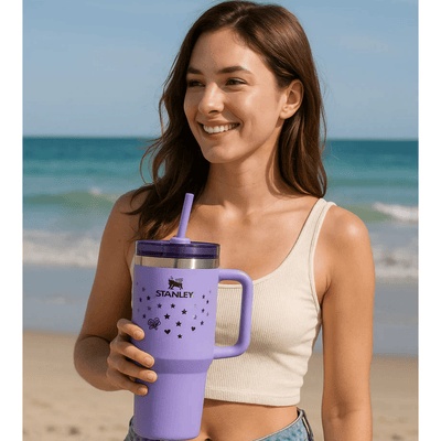TANSICO 1.18LQueen Tumbler – Lavender Insulated Stainless Steel Cup