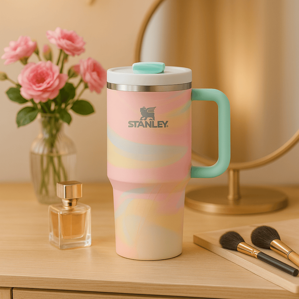 TANSICO 1.18L Stainless Steel Tumbler - Pastel Marble