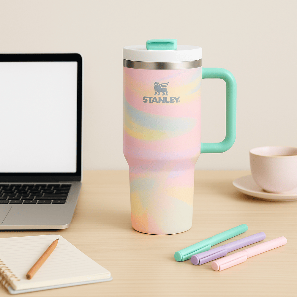 TANSICO 1.18L Stainless Steel Tumbler - Pastel Marble
