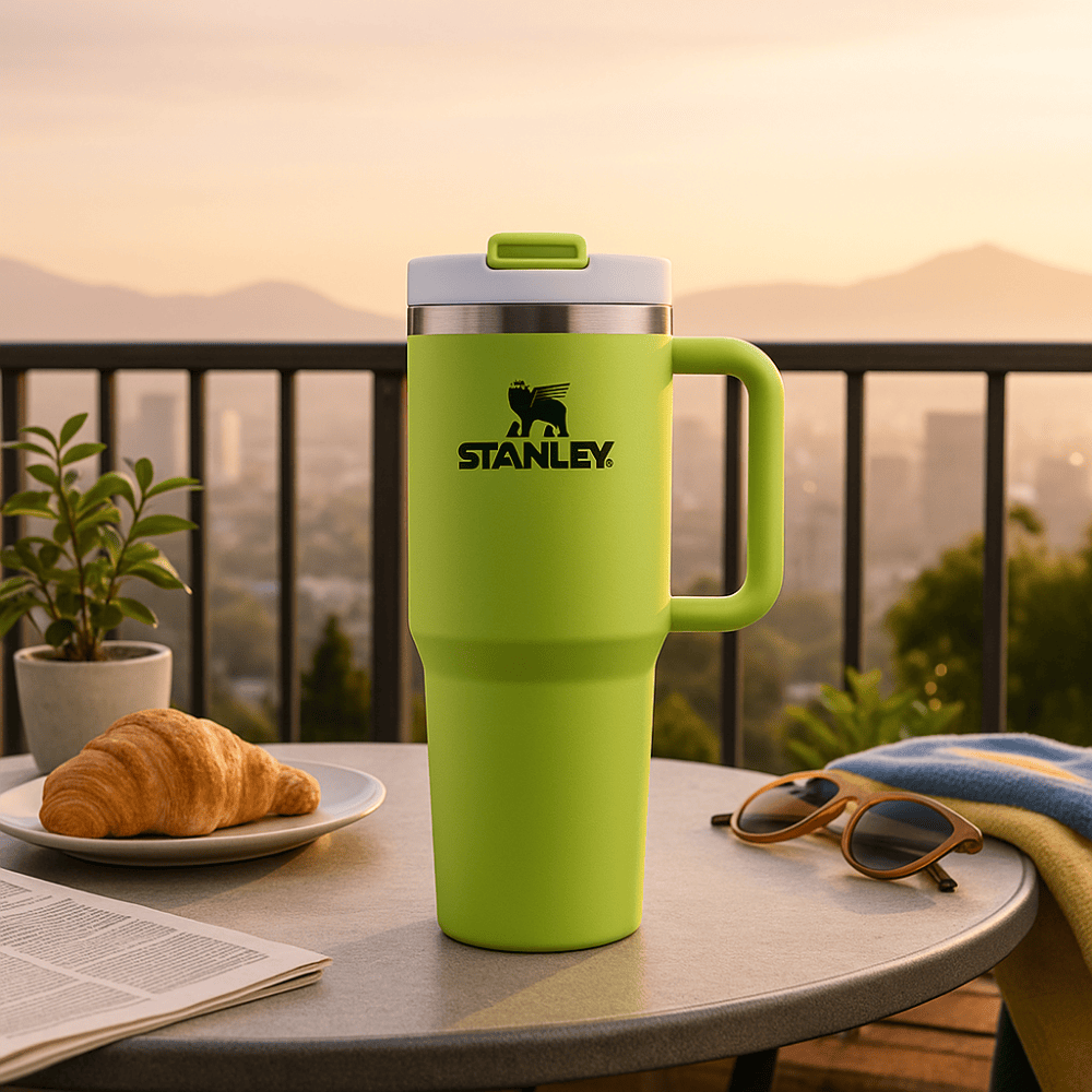 TANSICO 1.18L Stainless Steel Tumbler - Lime Green