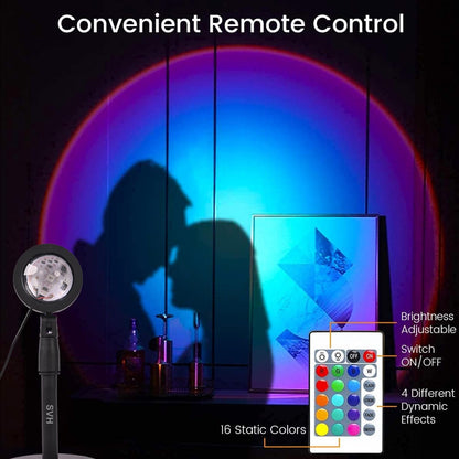 TANSICO Sunset LED Lamp with 16 Colors & Remote