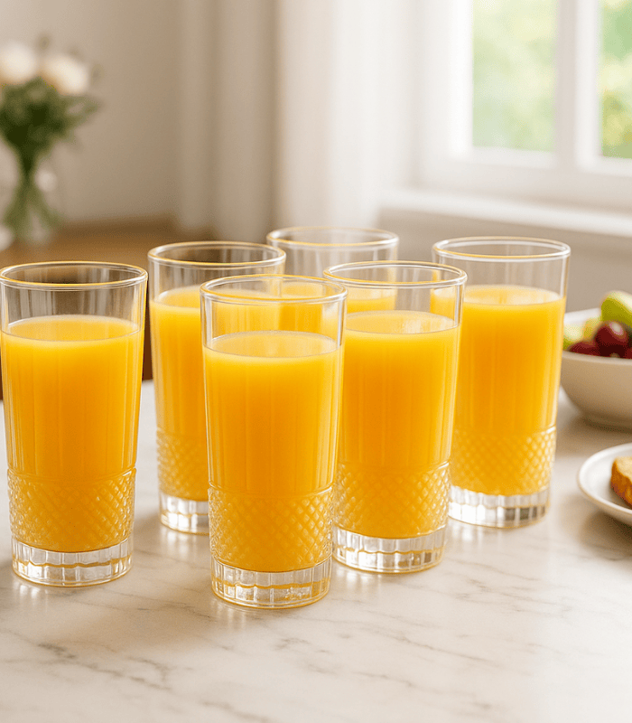 TANSICO 300 ml Glass  Set – 6-Piece