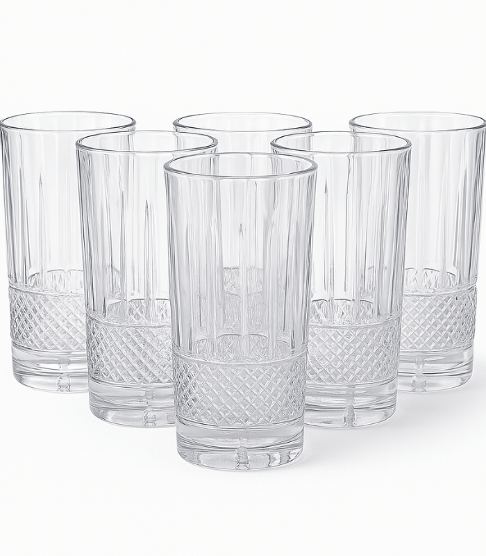 TANSICO 300 ml Glass  Set – 6-Piece