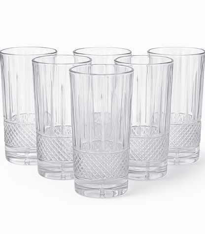 TANSICO 300 ml Glass  Set – 6-Piece