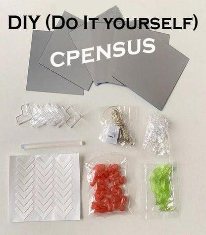 TANSICO Tulip Cube Lamp – 3D LED Floral Night Light in Square Design