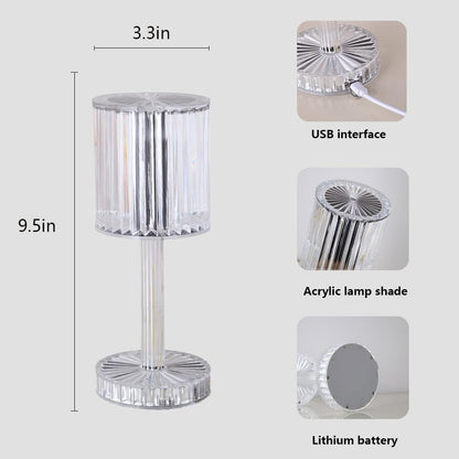 TANSICO 16-Color Crystal Touch Lamp