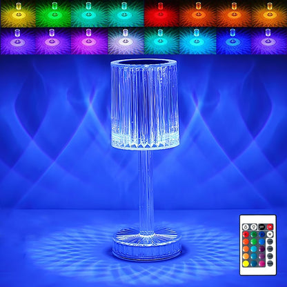TANSICO 16-Color Crystal Touch Lamp