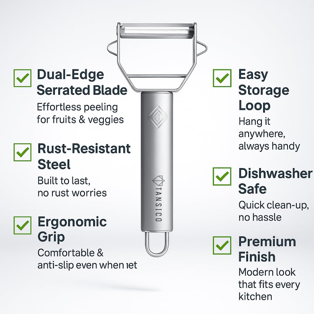 TANSICO Stainless Steel Vegetable Peeler