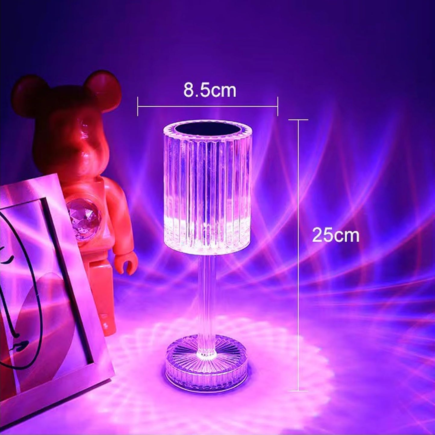 TANSICO 16-Color Crystal Touch Lamp