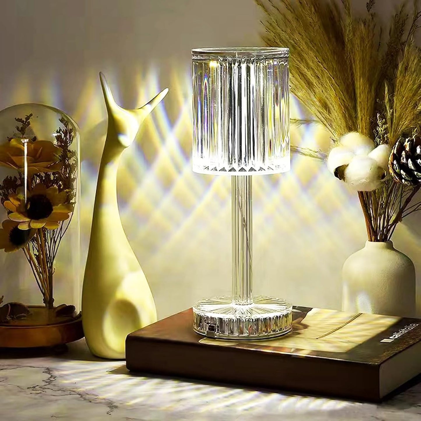 TANSICO 16-Color Crystal Touch Lamp