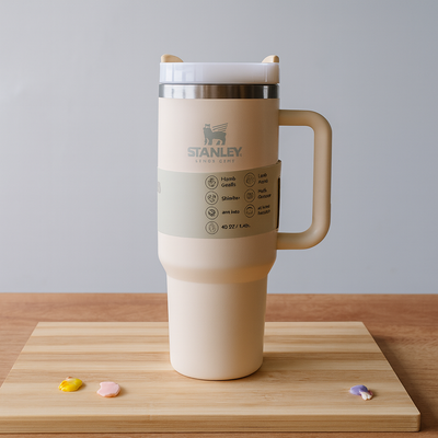 TANSICO 1.18L Stainless Steel Tumbler - Cream