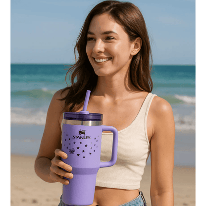TANSICO 1.18LQueen Tumbler – Lavender Insulated Stainless Steel Cup