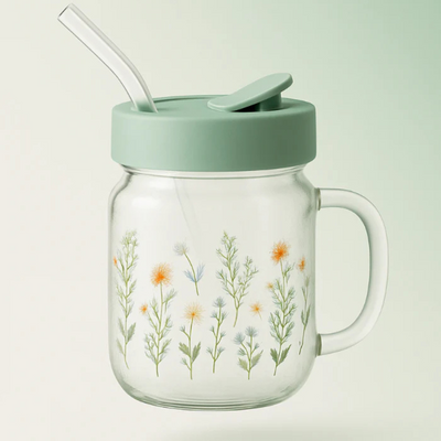 TANSICO Fragrant Summer Glass Mug – 600ml