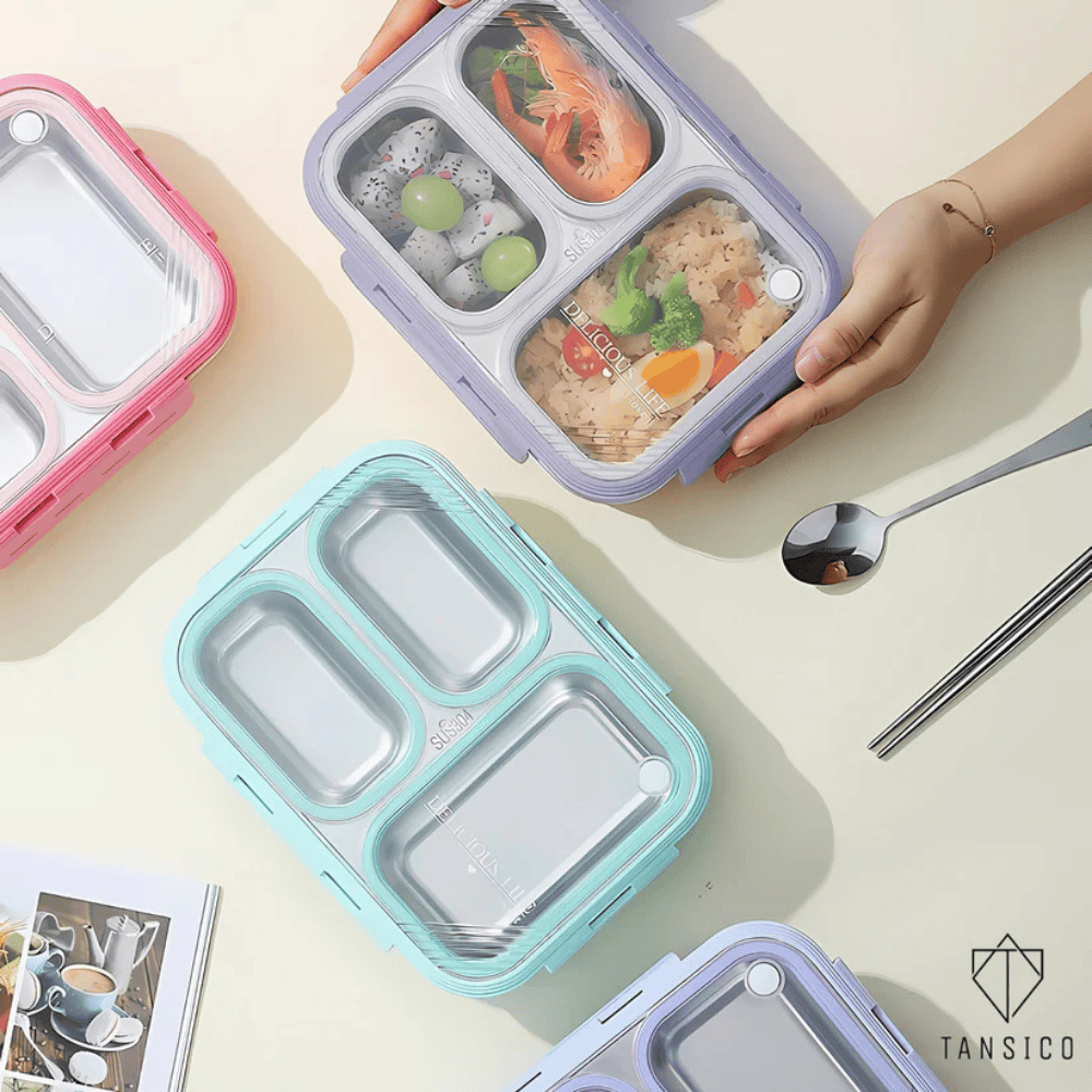 TANSICO 3 Compartment lunch box