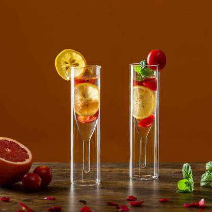 TANSICO DOUBLE-WALLED CHAMPAGNE FLUTE GLASS