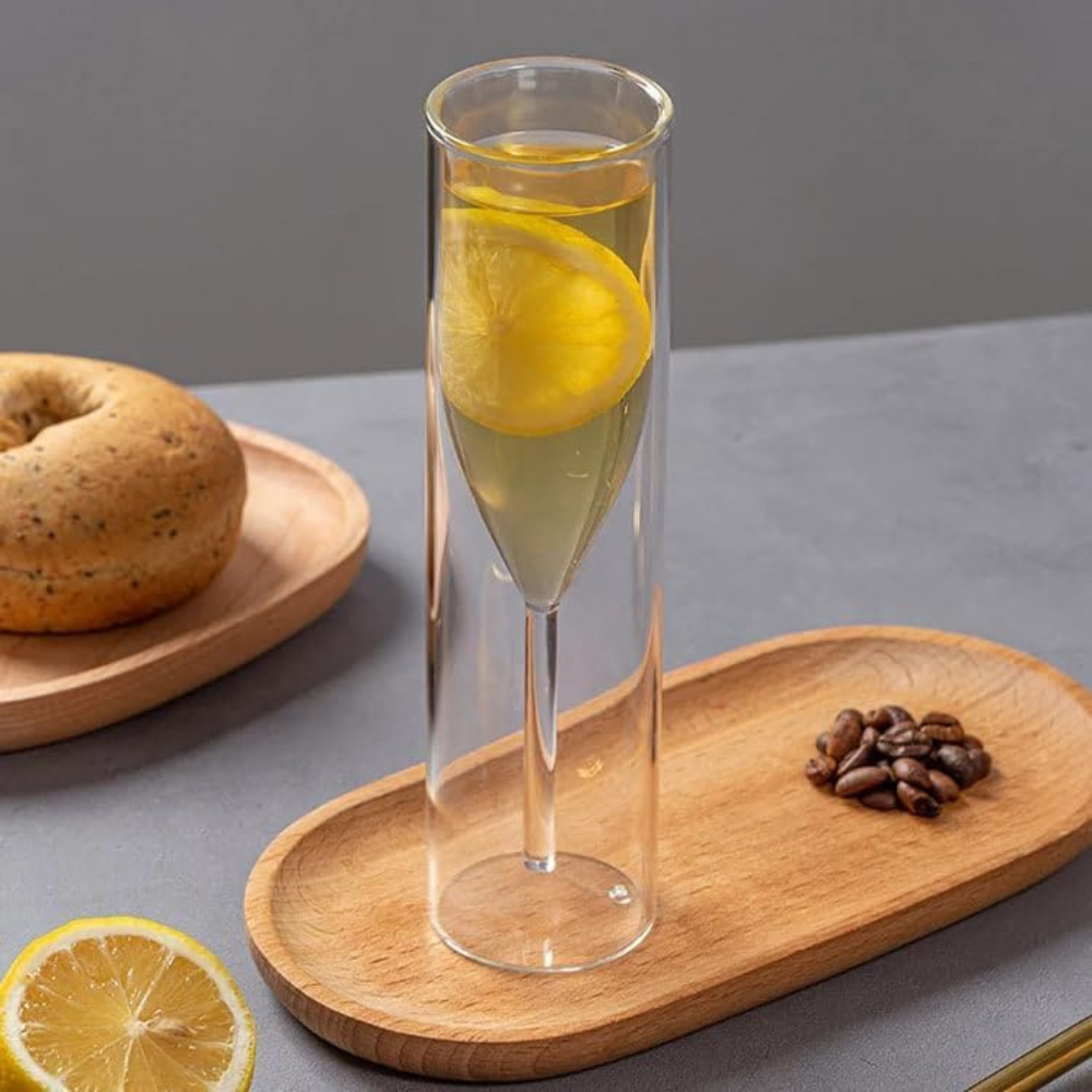 TANSICO DOUBLE-WALLED CHAMPAGNE FLUTE GLASS