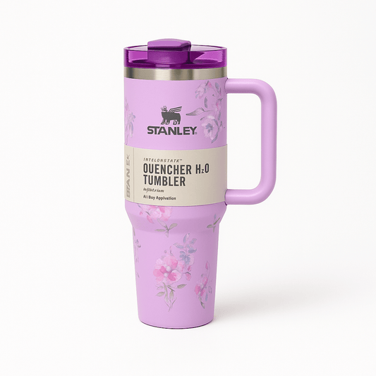 TANSICO 1.18L Floral Insulated Tumbler – Vintage Bloom Lavender