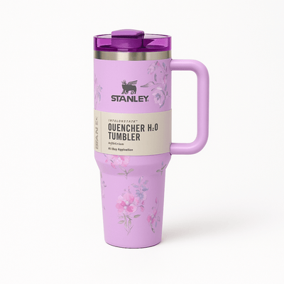 TANSICO 1.18L Floral Insulated Tumbler – Vintage Bloom Lavender