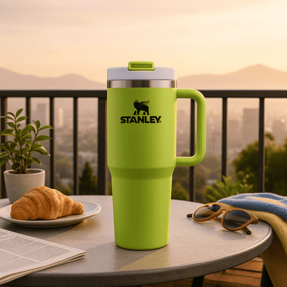 TANSICO 1.18L Stainless Steel Tumbler - Lime Green