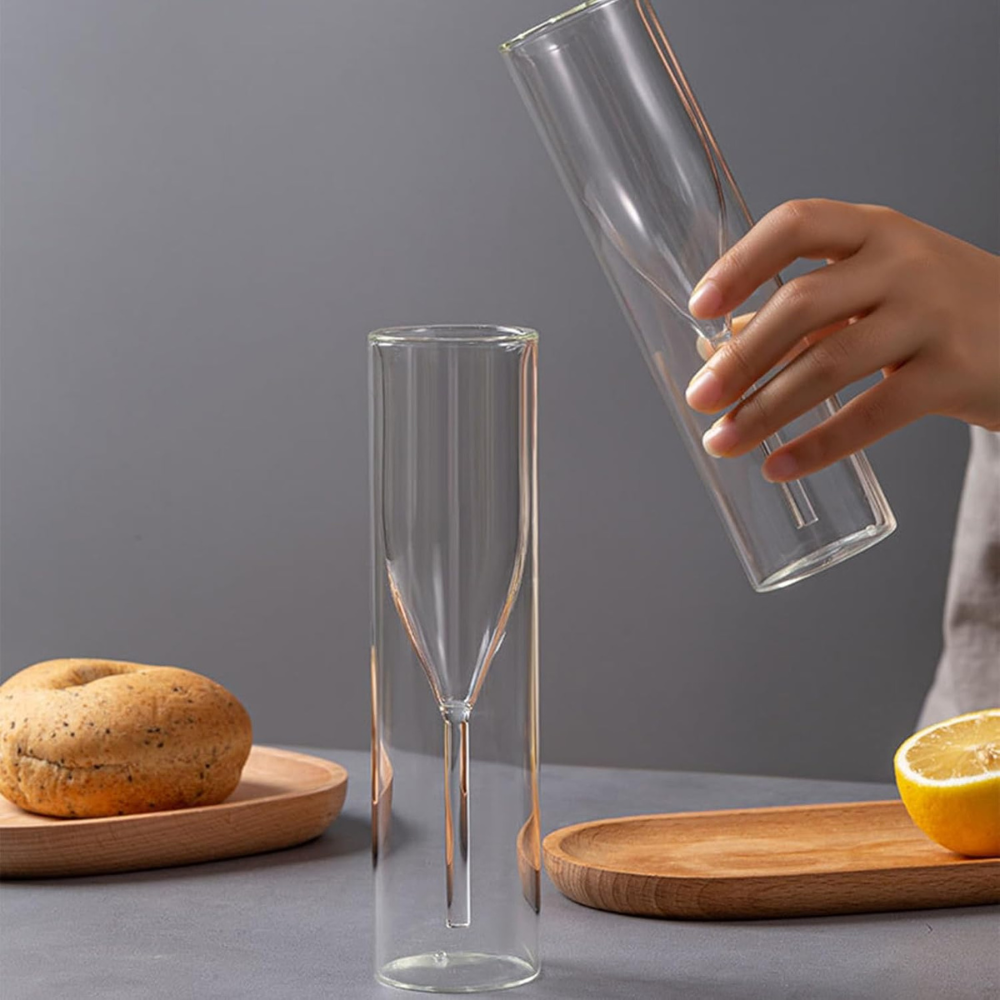 TANSICO DOUBLE-WALLED CHAMPAGNE FLUTE GLASS