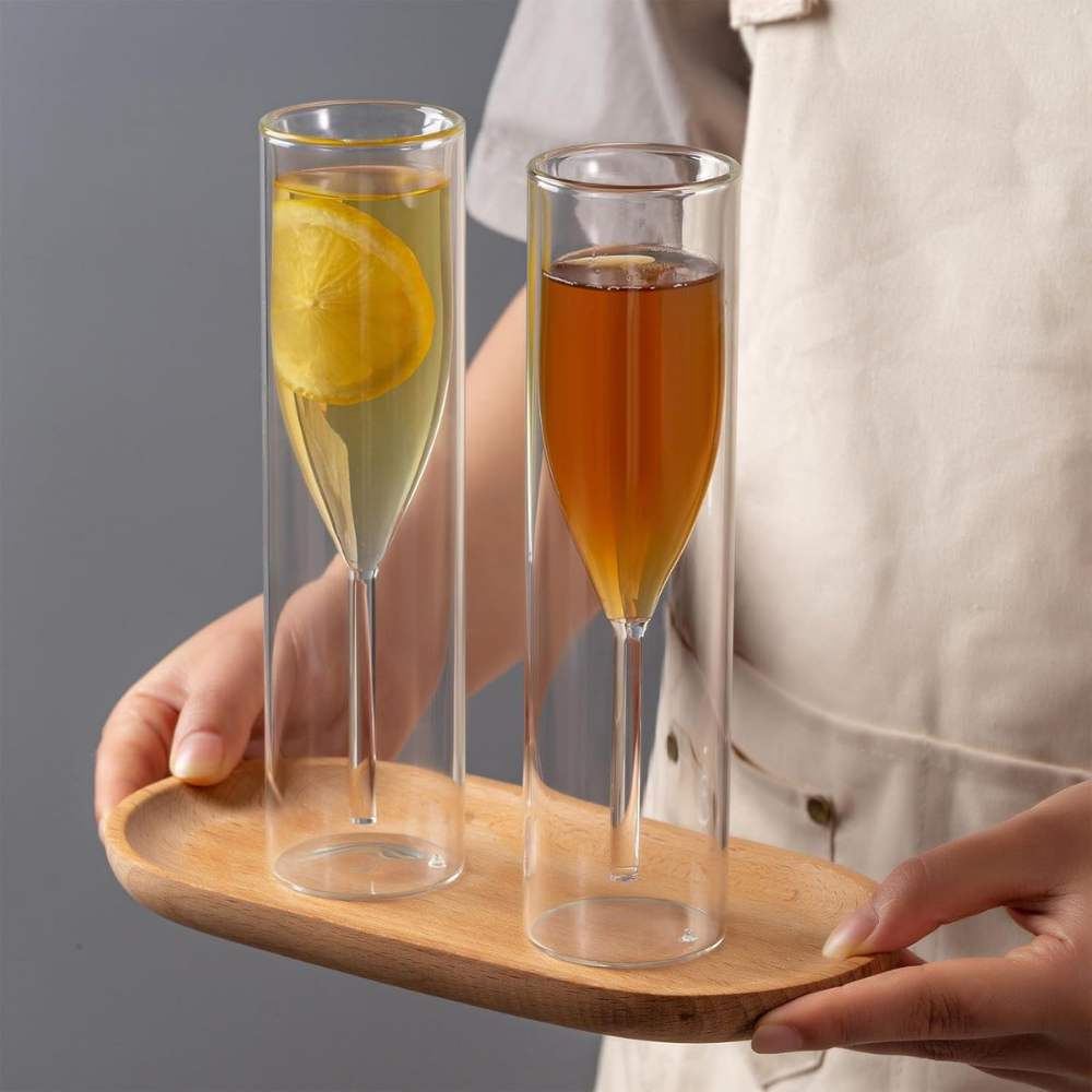 TANSICO DOUBLE-WALLED CHAMPAGNE FLUTE GLASS