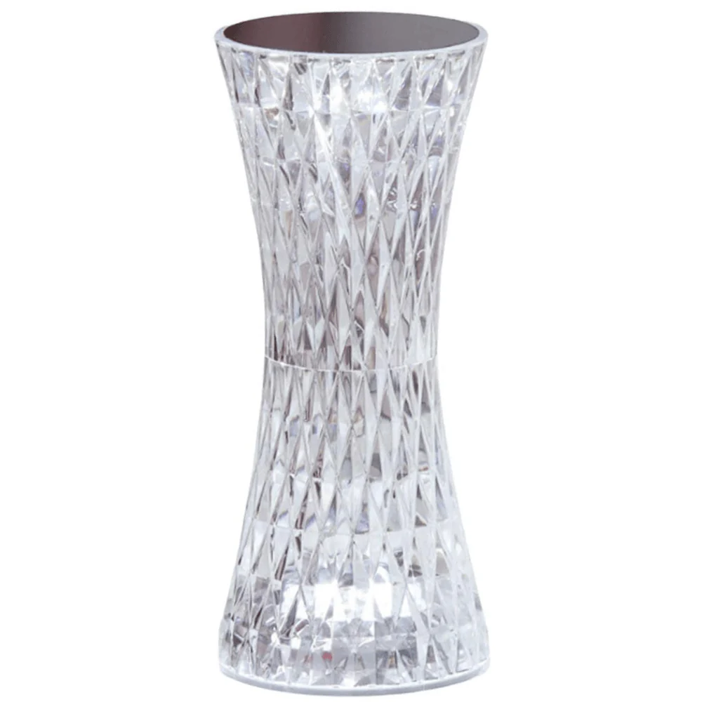 TANSICO Crystal Diamond LED Vase Lamp – 19 cm