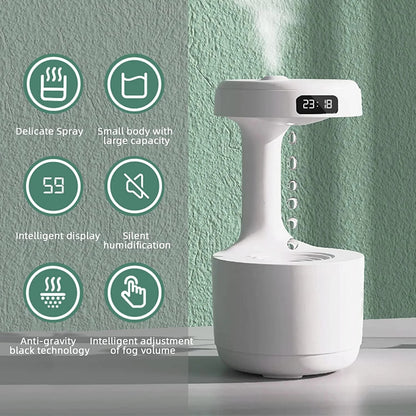 TANSICO Digital Humidifier with Clock Display